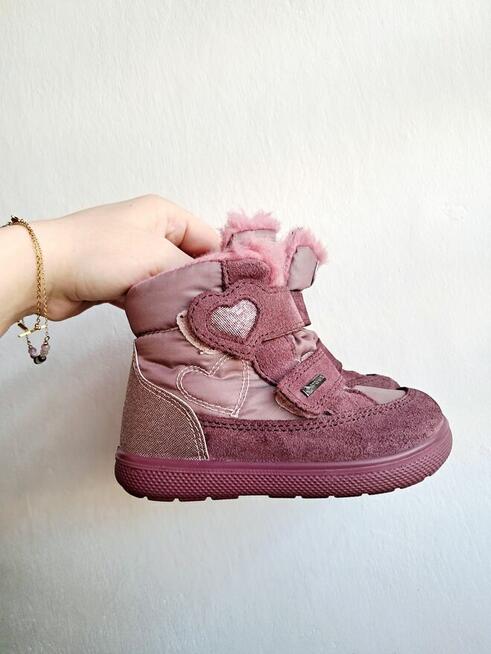 Buty zimowe na rzepy dla dziewczynki
