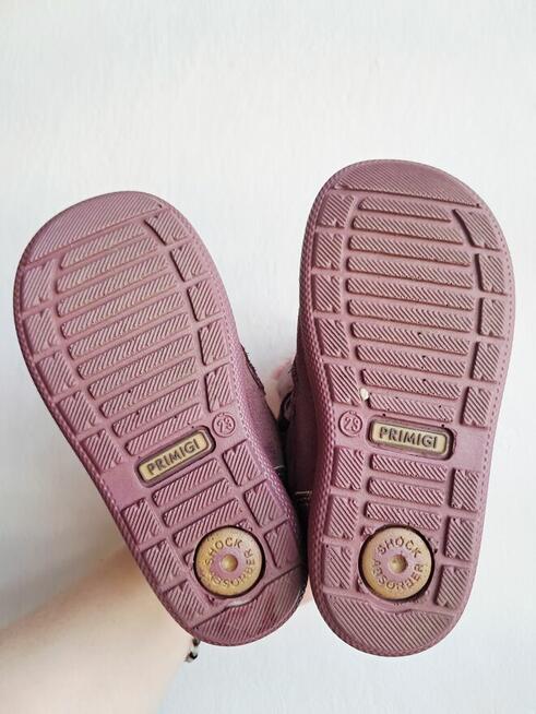 Buty zimowe na rzepy dla dziewczynki