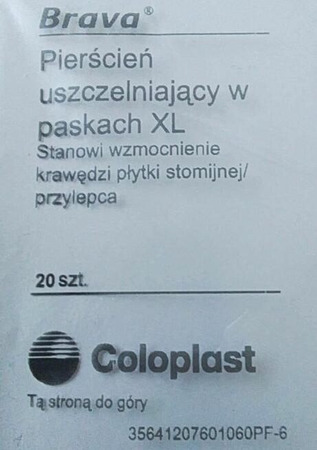 Pierścień uszczelniający paski XL Brava 120760 COLOPLAST DK