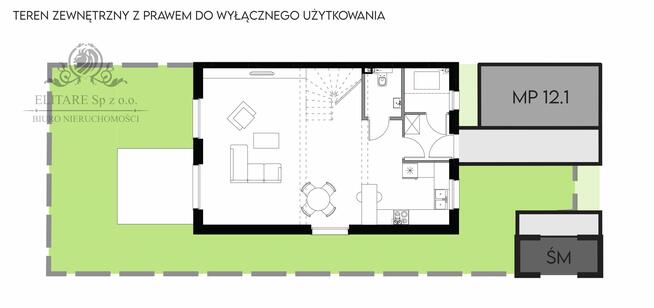 Mieszkanie jak DOM o pow. 110,32 z pompą ciepła, z ogrodem, Lisowice