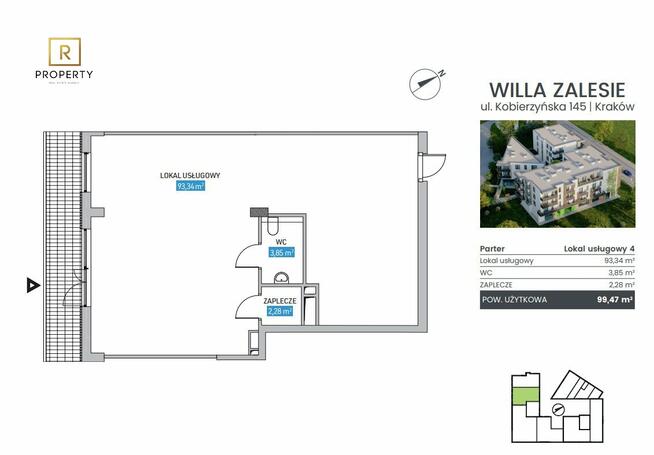 Lokal | 99,47m2 | Miejsce postojowe w garażu