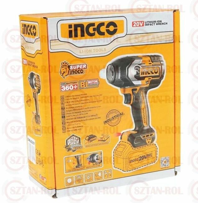 Klucz udarowy akumulatorowy 1/2 850Nm, 20V