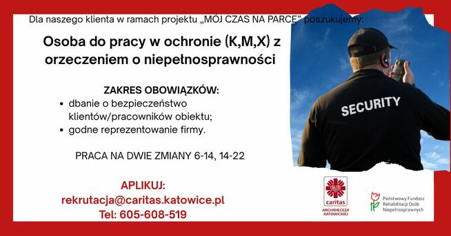Osoba do pracy w ochronie (K,M,X)