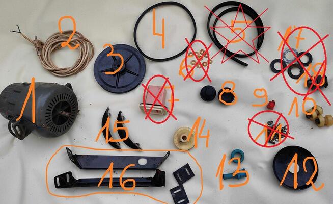 Pralka Światowit PW 20 litrów Typ;M47 / CZĘŚCI !!!