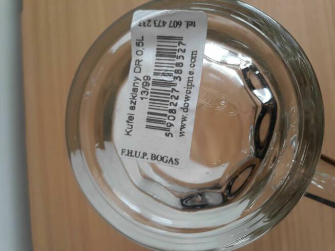 Kufel szklany 0,5l dowcipny 18 urodziny