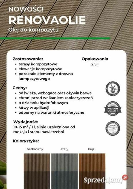 Renovaolie olej do kompozytu 2,5l UV