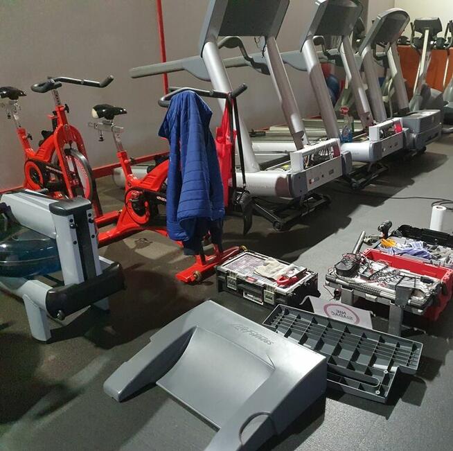 Naprawa bieżni serwis sprzętu fitness dojazd do 100 km