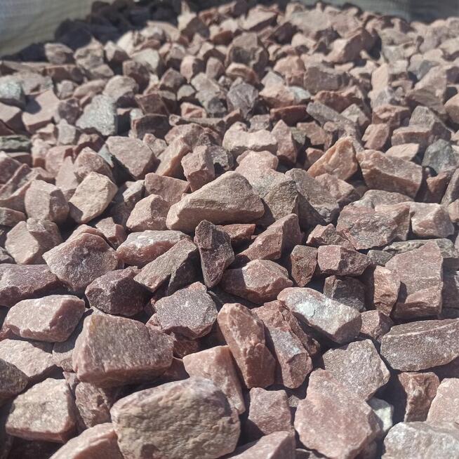 Grys czerwony Kwarcowy kamień czerwony brązowy Thasos Kostka