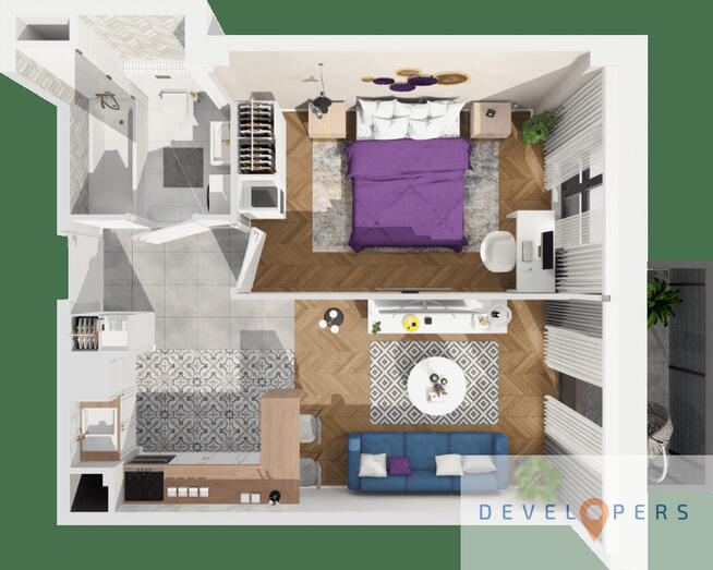 Malowniczy widok I 2 pokoje 39,5 m2 I parking