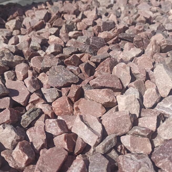 Grys czerwony Kwarcowy kamień czerwony brązowy Thasos Kostka