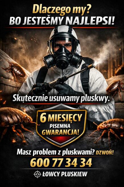 Łowcy Pluskiew profesjonalne usuwanie pluskiew