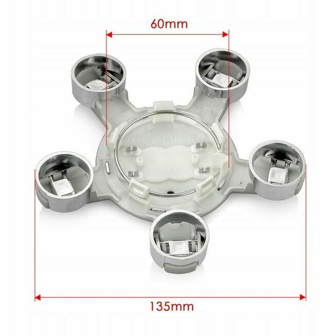 Dekielki dekiel nowe AUDI szare 135mm 4F0601165/4F0601165N