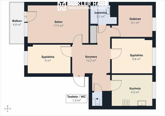 Mieszkanie 4 pokojowe Lityńskiego