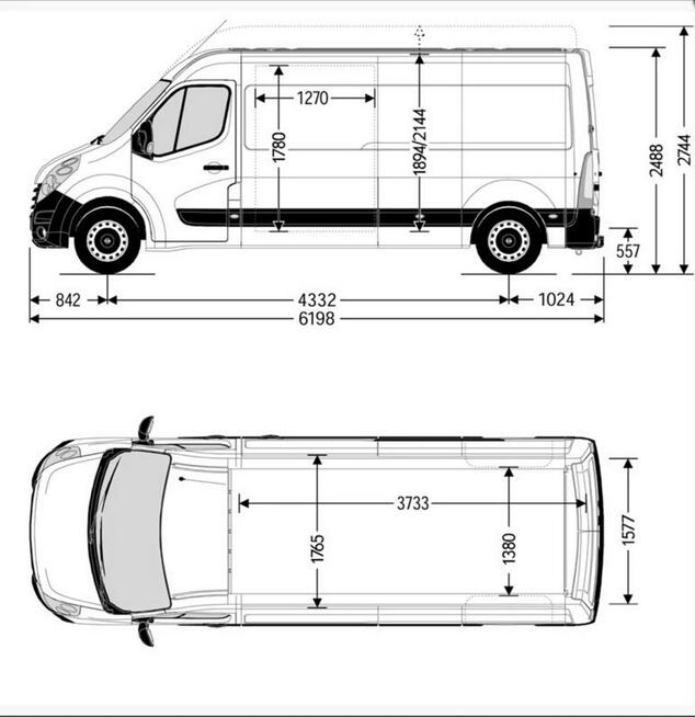 Renault Master L3H2 150 KM HAK | DRZWI z obu stron | Webasto | KAMERA