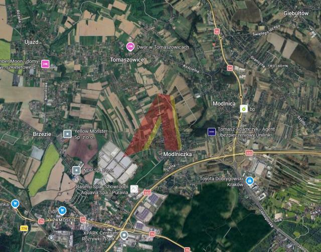 Działka budowlana Tomaszowice gm. Wielka Wieś, Wiejska