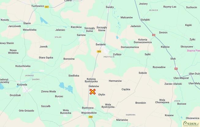 Działka budowlana Helenów gm. Wojcieszków