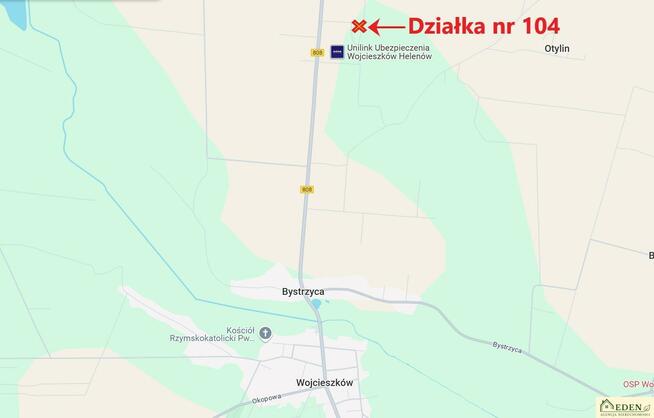 Działka budowlana Helenów gm. Wojcieszków