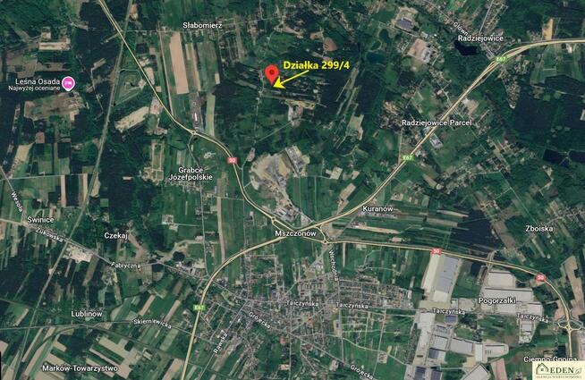 Działka budowlana Budy Mszczonowskie gm. Radziejowice