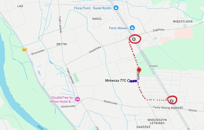 Wawer Radość Działka budowlana - ul. Mrówcza 2954m2