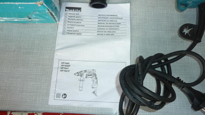 Wiertarka udarowa Makita HP1640,680Wat,16mm.Nieużywana (nowa