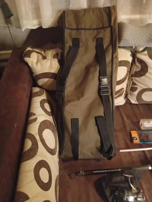 WĘDKI ZESTAW PEŁNY. + NOWY FOTEL Z FUTERAŁE + KOŁOWROTKI + A