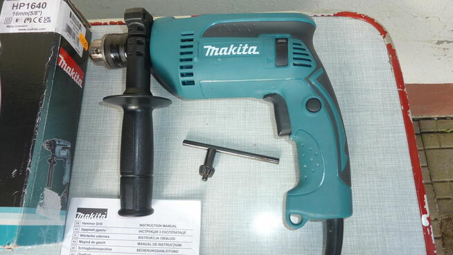 Wiertarka udarowa Makita HP1640,680Wat,16mm.Nieużywana (nowa