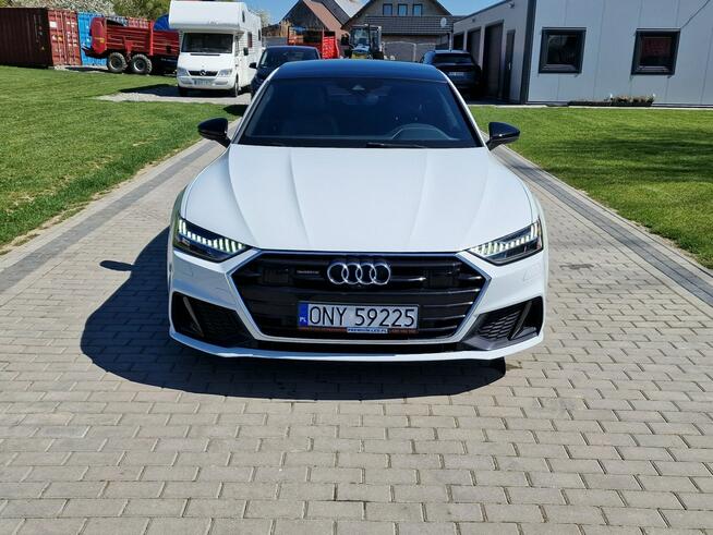 Audi A7 3.0tfsi 340KM Mod.2022 Biała Perła Panorama B&O Matrix Raty Zamiana
