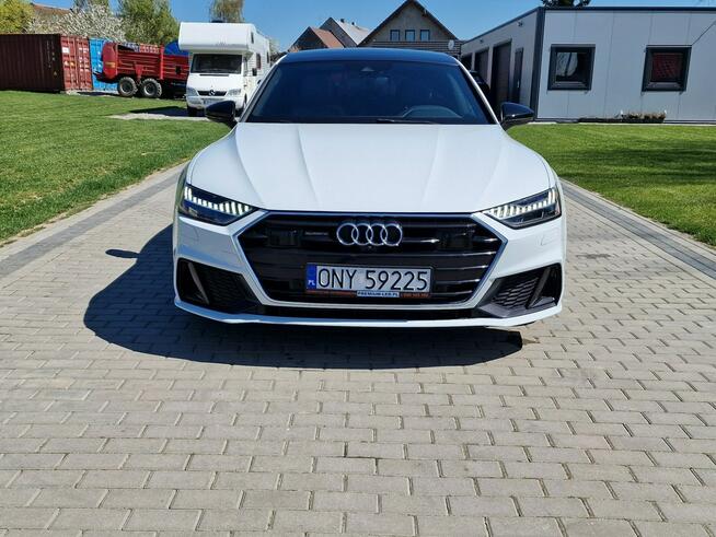 Audi A7 3.0tfsi 340KM Mod.2022 Biała Perła Panorama B&O Matrix Raty Zamiana