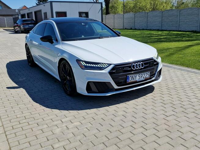 Audi A7 3.0tfsi 340KM Mod.2022 Biała Perła Panorama B&O Matrix Raty Zamiana