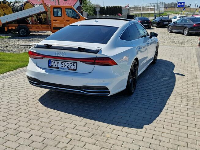 Audi A7 3.0tfsi 340KM Mod.2022 Biała Perła Panorama B&O Matrix Raty Zamiana