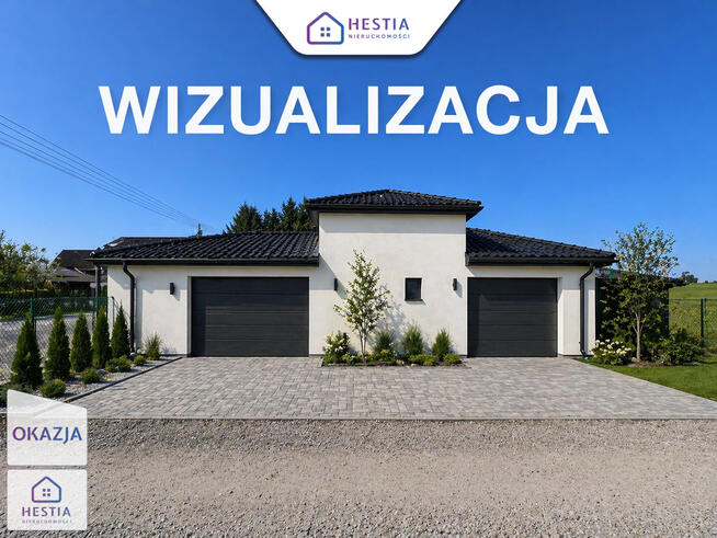 Nowy dom 140 m², działka 3200 m², Sierpowo