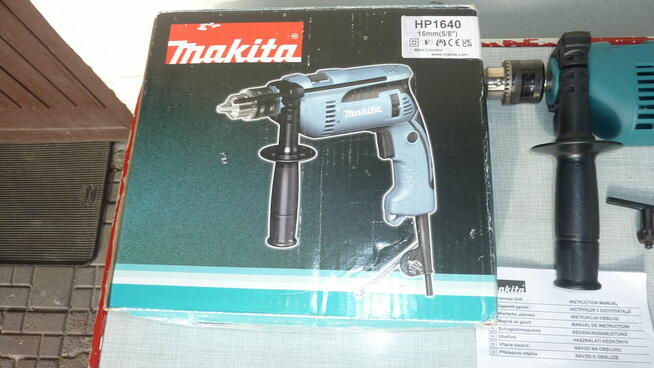 Wiertarka udarowa Makita HP1640,680Wat,16mm.Nieużywana (nowa