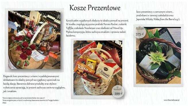 Kosze Prezentowe, Zestawy Prezentowe