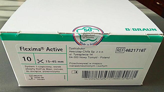 Worek stomijny FLEXIMA Active Maxi otwarty B.BRAUN 4621716