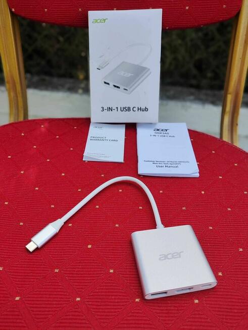 Adapter HUB USBC HDMI USB3.0 przejściówka rozdzielacz