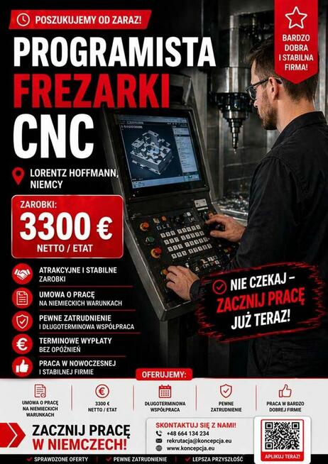 PROGRAMISTA, PROGRAMISTKA CNC FREZARKA (Kressberg-LN-BH-DE)