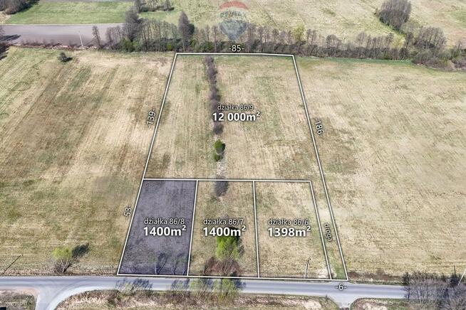 Działka 1400 m2 z warunkami zabudowy gm.Włocławek