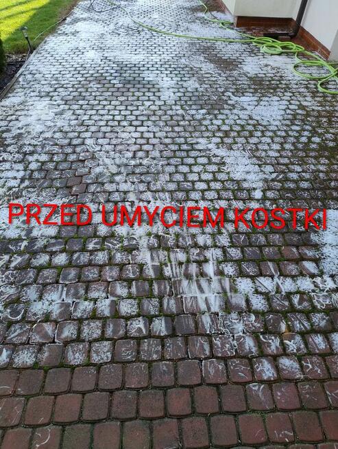 Mycie, czyszczenie kostki brukowej