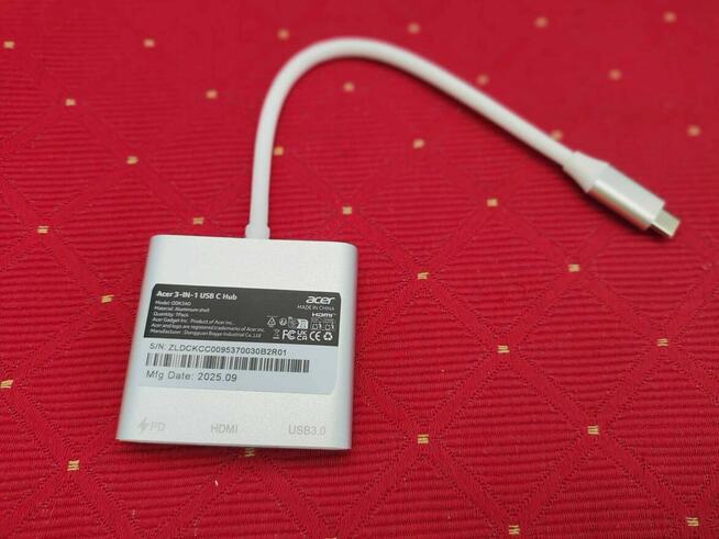 Adapter HUB USBC HDMI USB3.0 przejściówka rozdzielacz