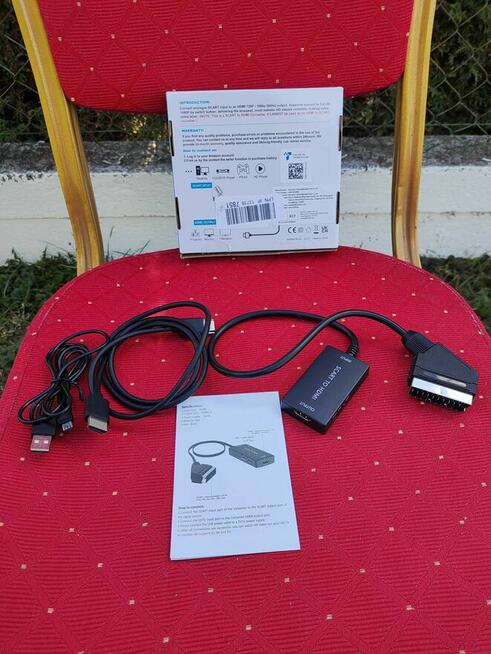 Konwerter Adapter Przejściówka Euro Scart HDMI Playstation