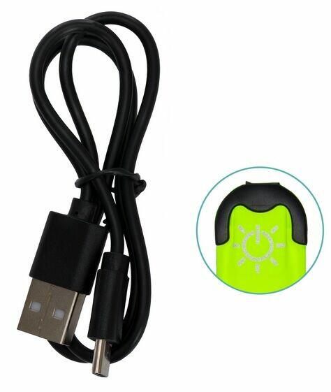 Opaski zatrzaskowe odblaskowe LED żółte 2szt. Neon Fillikid