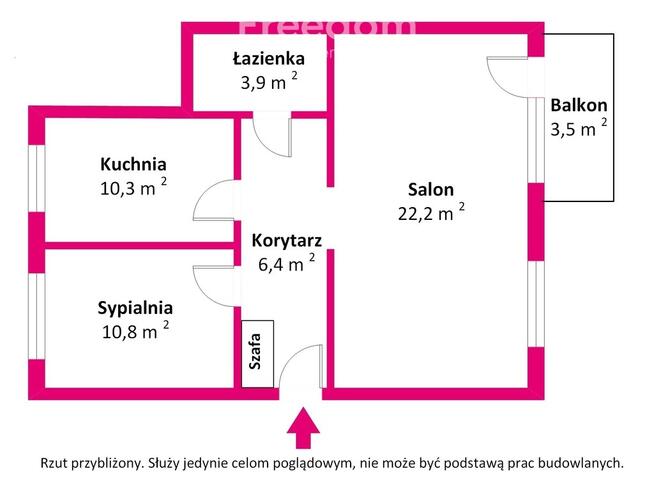 Mieszkanie 54 m2 1 piętro Koło Tulipanowa