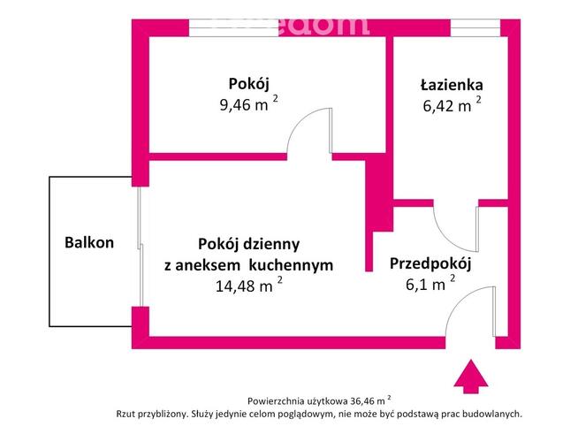 Apartament 2 pokoje Penelopa Silver – balkon