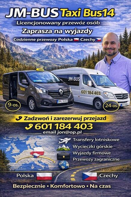 JM-BUS Taxi 14 Kudowa Zdrój-Karłów-Błędne Skały-Adršpach