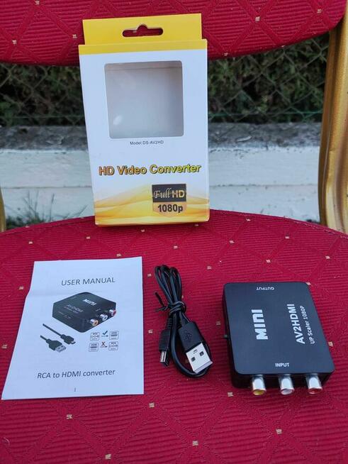 Adapter Przejściówka splitter HDMI Chinch RCA Konwerter