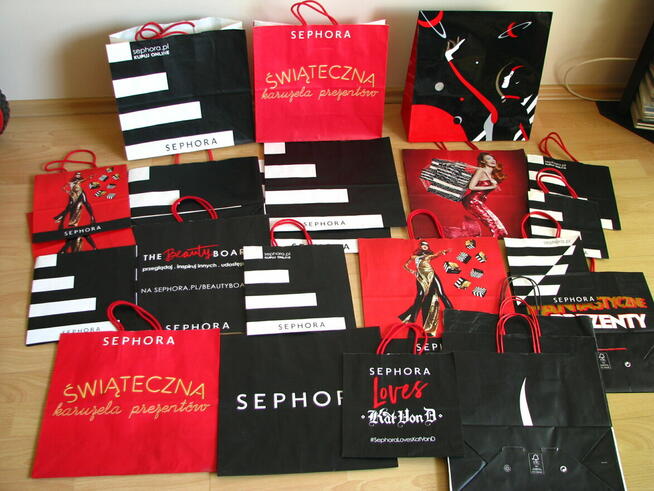 Prezentowa torebka torba papierowa zakupowa Douglas Sephora