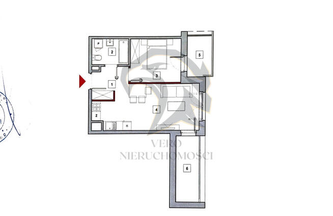 Luksus światła: 2 pokoje, 2 balkony,parking | Łódź