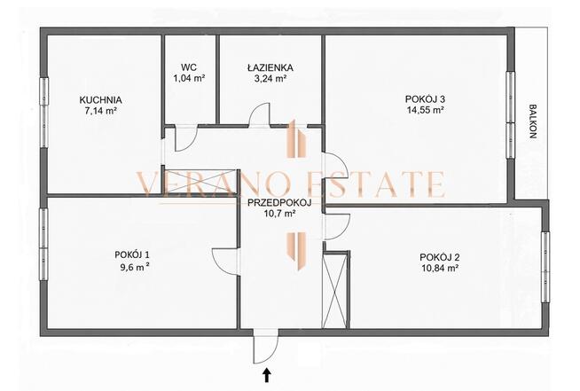 OKAZJA !!! 3 pokoje | PARTER | 57 m²