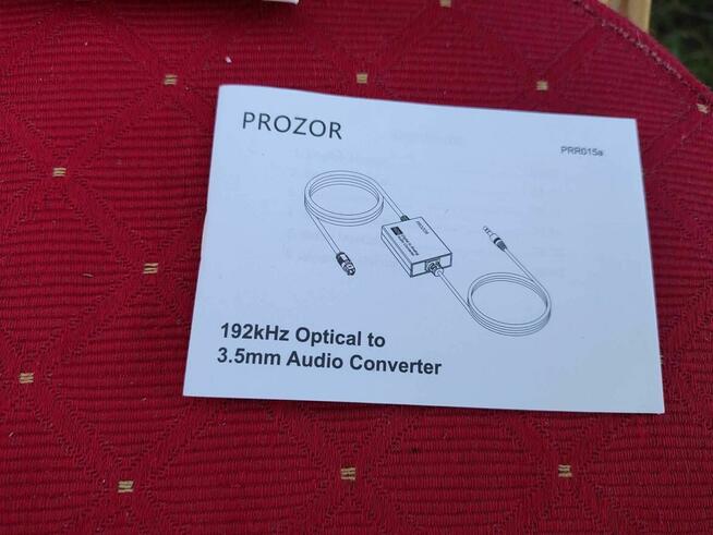Konwerter optyczny Audio Dać SPDIF Toslink cyfrowy analogowy