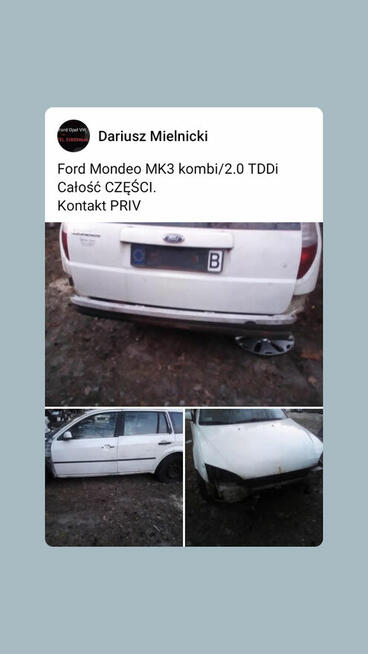 WSZYSTKIE CZĘŚCI FORD MONDEO MK 3
